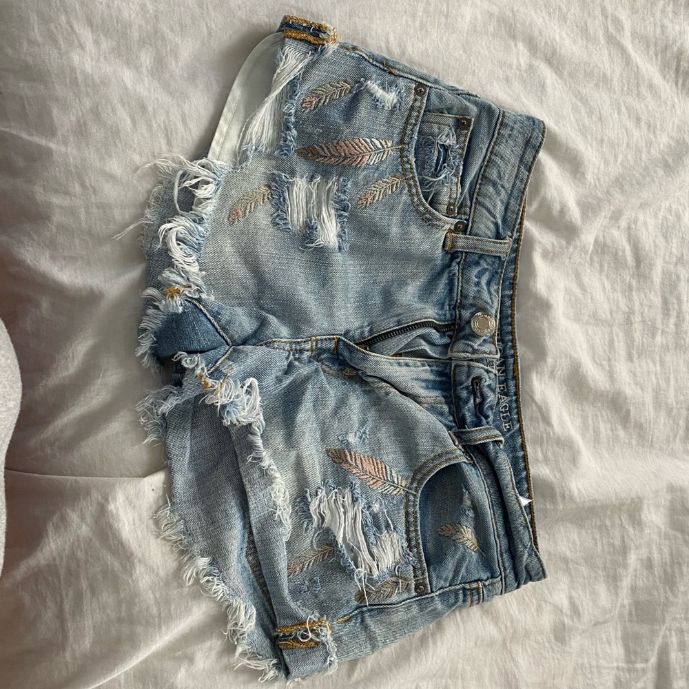 High rise jean shirt